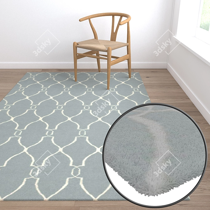 Luxury Carpet Set | High-Quality Textures 3D model image 5