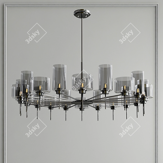 Elegant Alexandria Pendant: Illuminating Beauty. 3D model image 3