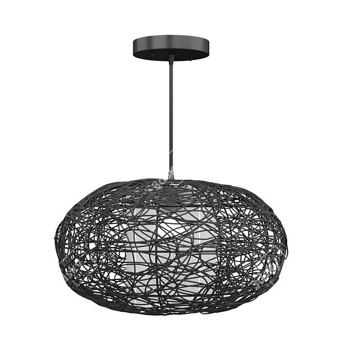 Rattan Accento Lighting 3D model image 1