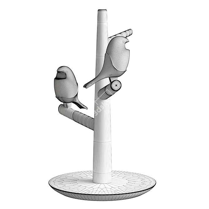Elegant Birdlamp: High-Resolution Textures & V-Ray Compatibility 3D model image 4