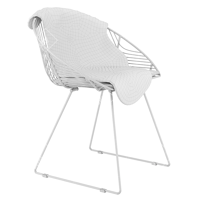 Elegant Dining Chair: V-Ray & Corona, Real-World Scale 3D model image 6