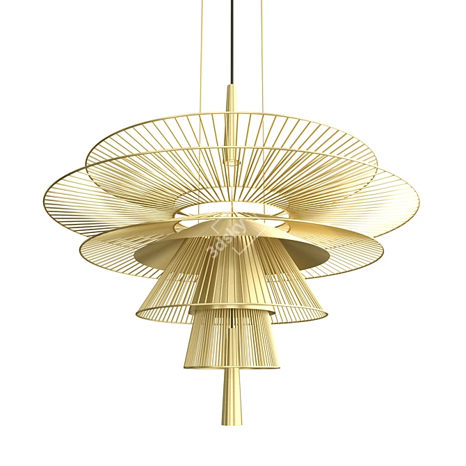 Floating Transparency: Gravity Pendant Lamp 3D model image 1