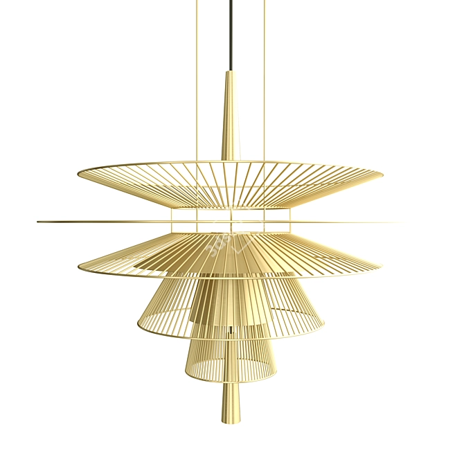 Floating Transparency: Gravity Pendant Lamp 3D model image 2