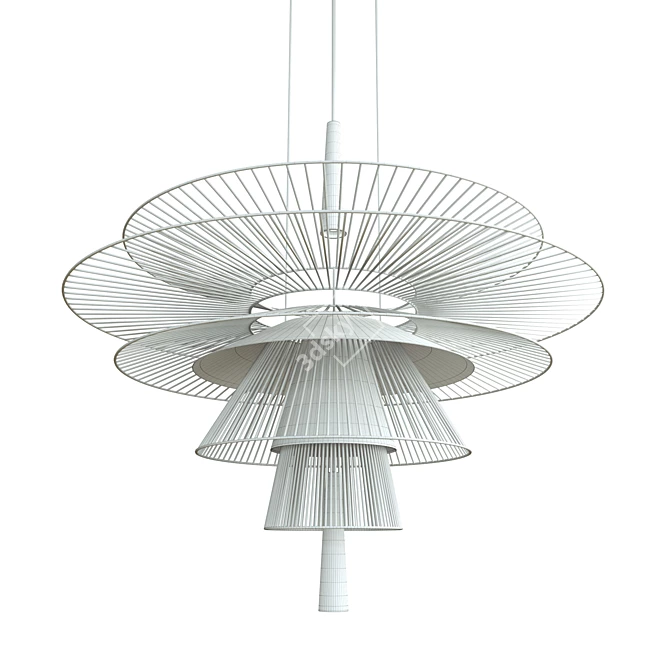 Floating Transparency: Gravity Pendant Lamp 3D model image 5