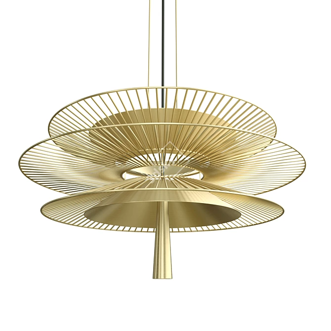 Floating Serenity Pendant Lamp 3D model image 1