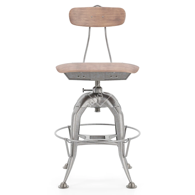 Vintage Mini Toledo Chair: Stylish Collectible Décor 3D model image 1