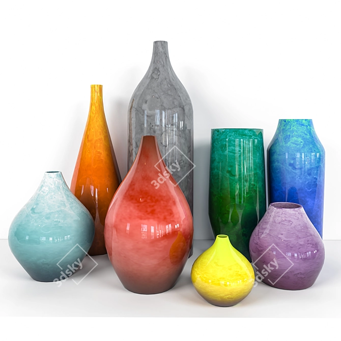 Elegant Vray Vase in Format 3D model image 1