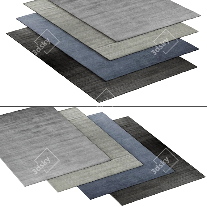 Luxurious Viscose Floor Covering 3D model image 2