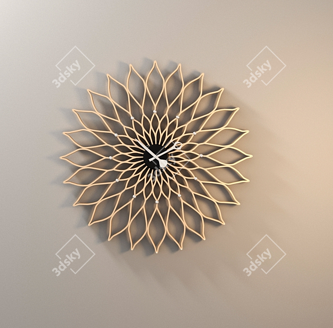 Elegance in Time: Decorative Clocks 3D model image 1