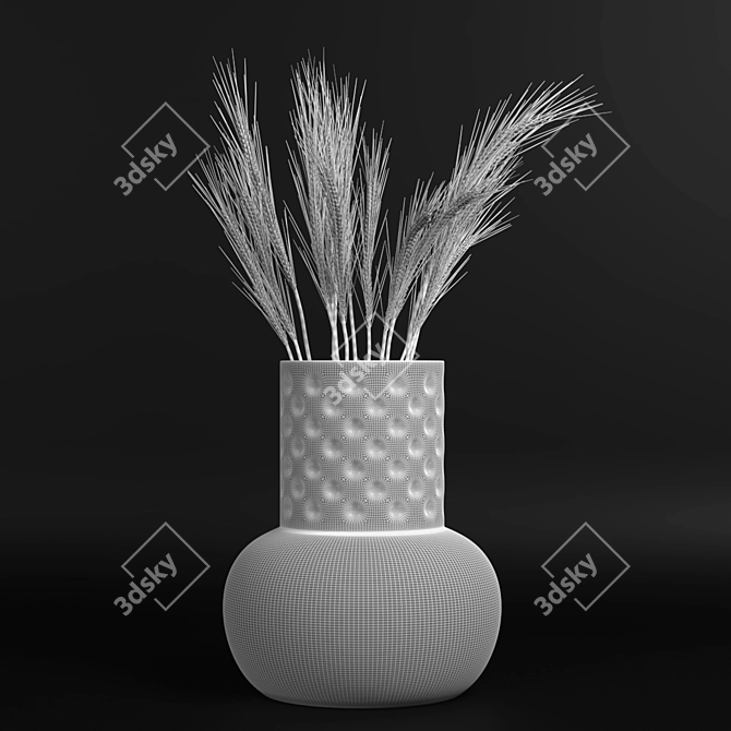 Elegant Decorative Vase 3D model image 3