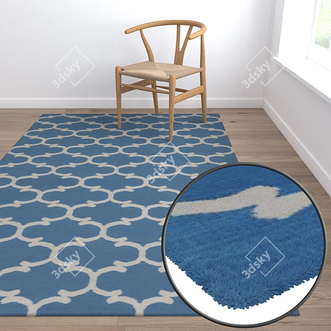 High-Quality Carpets Set 3D model image 5