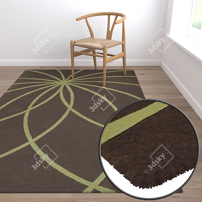 Luxurious Carpet Set 1185 3D model image 5