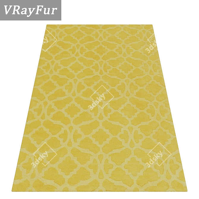 Luxury Carpet Set: 3 High-Quality Textures 3D model image 2