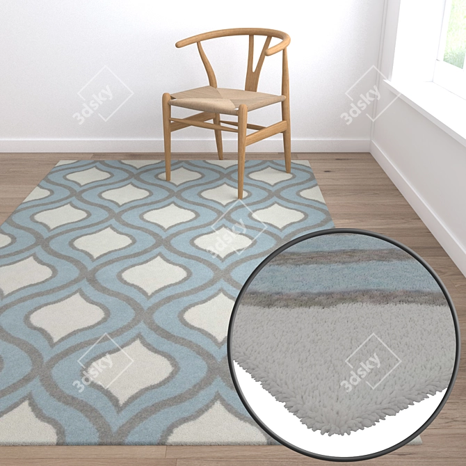 Luxury Carpet Set: High-Quality Textures 3D model image 5