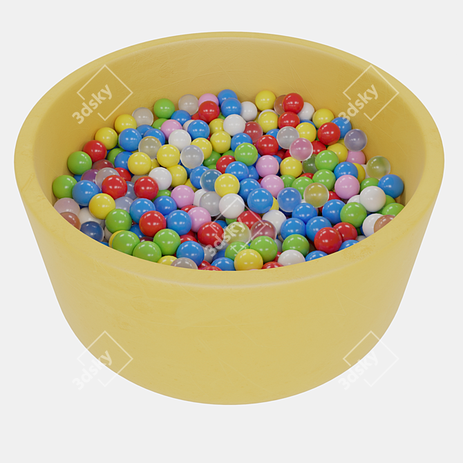 Colorful Ball Pool Fun for Kids 3D model image 1