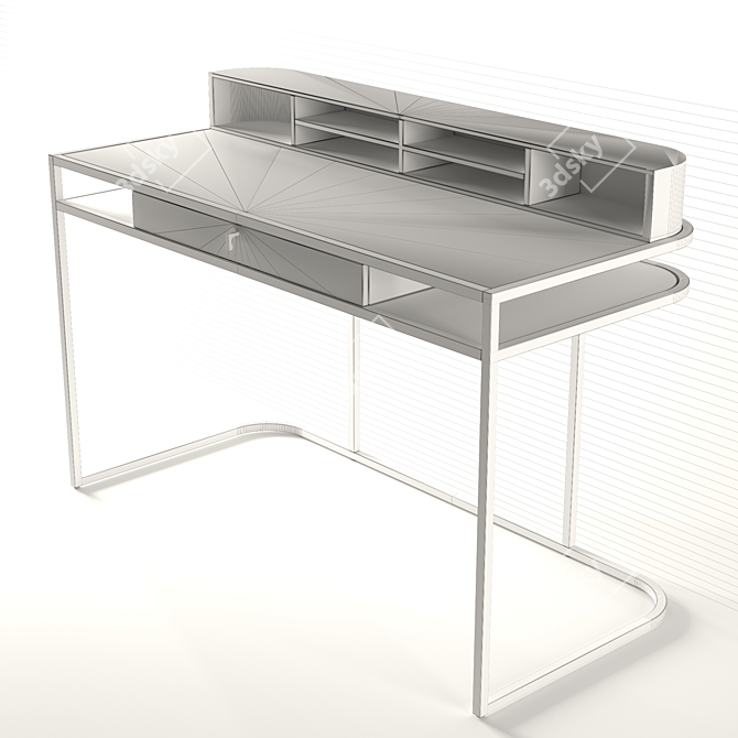 Highland Oak Desk 3D model image 9