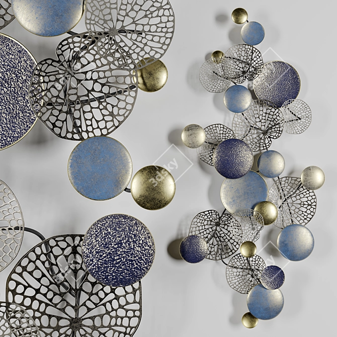 Elegant Lace Discs for Maison Hause 3D model image 1