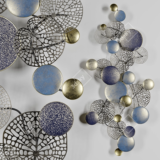 Elegant Lace Discs for Maison Hause 3D model image 3
