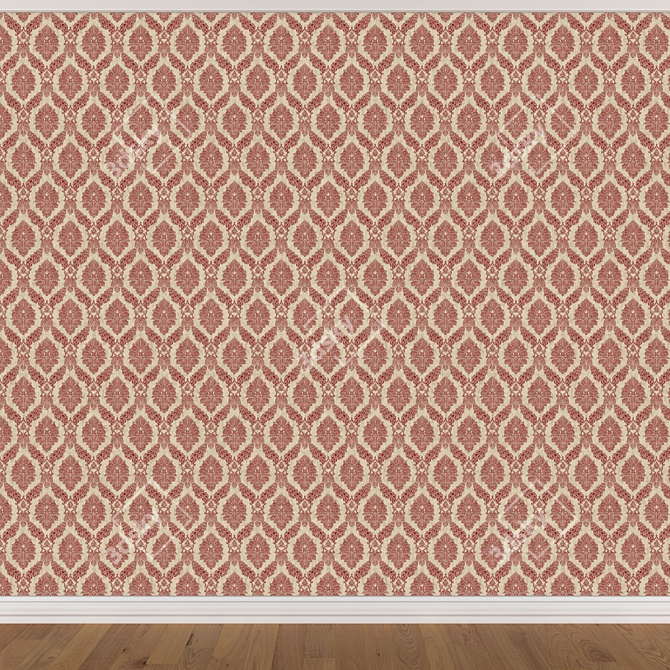 Seamless Wallpaper Set - 3 Colors 3D model image 4