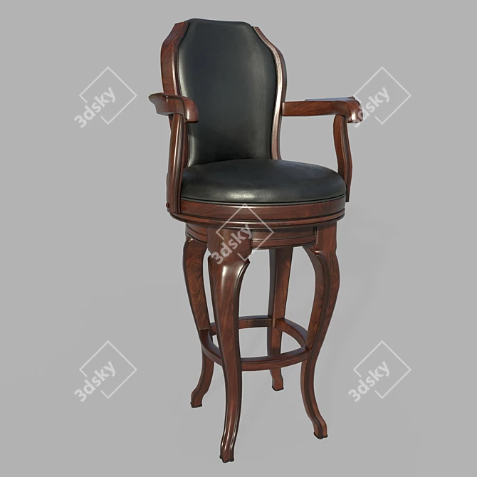 Contemporary Bar Chair 3D model image 1