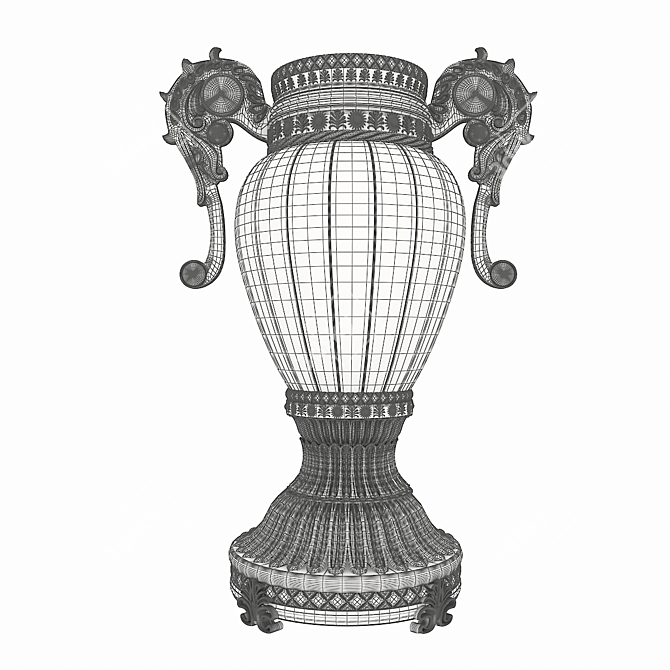 Antique Decor Vase - Intricate Details 3D model image 5