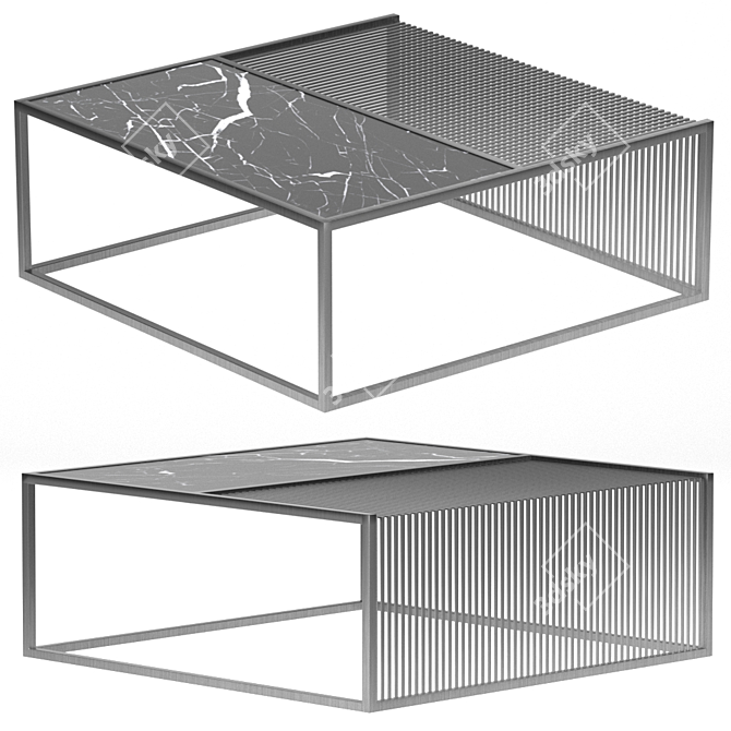 Modernist Agnes Coffee Table 3D model image 1