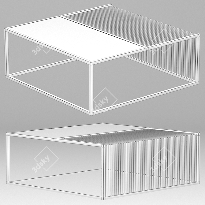 Modernist Agnes Coffee Table 3D model image 2