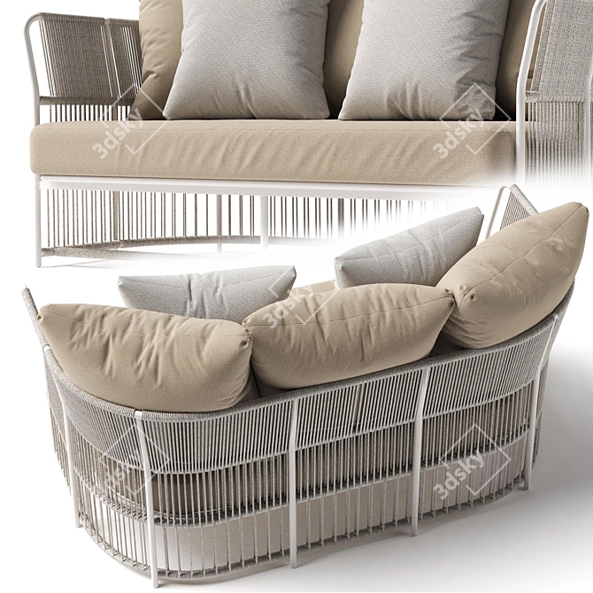 Modern Comfort: TIBIDABO Sofa 3D model image 1