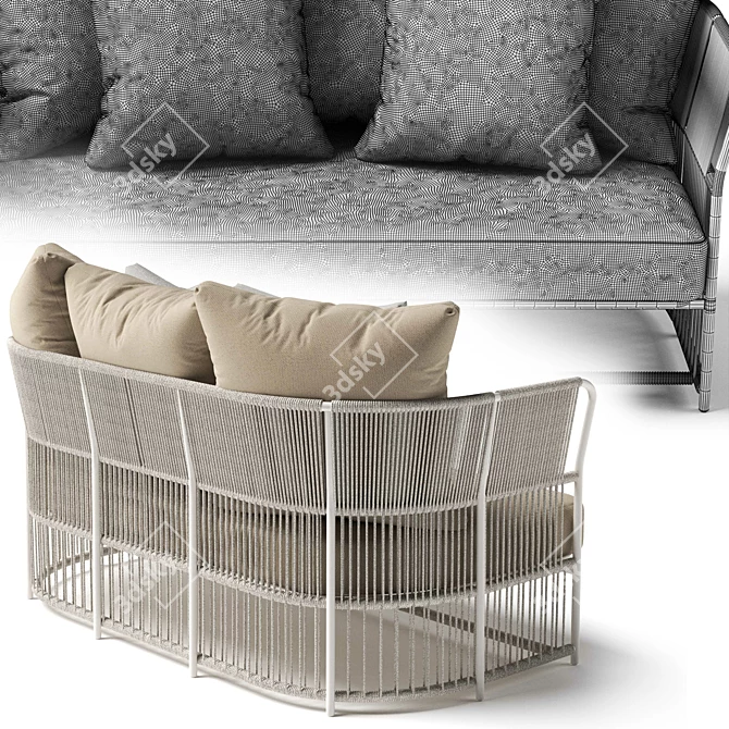 Modern Comfort: TIBIDABO Sofa 3D model image 2