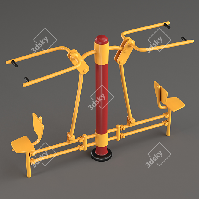 Dynamic Fun Zone Amusement Set 3D model image 5