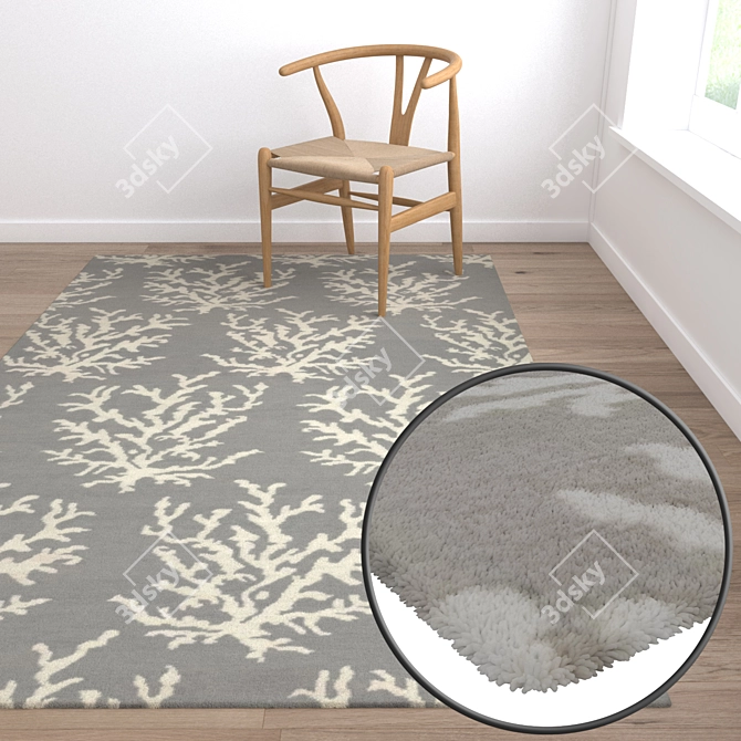 Premium Quality Carpet Set for Stunning Renders 3D model image 5