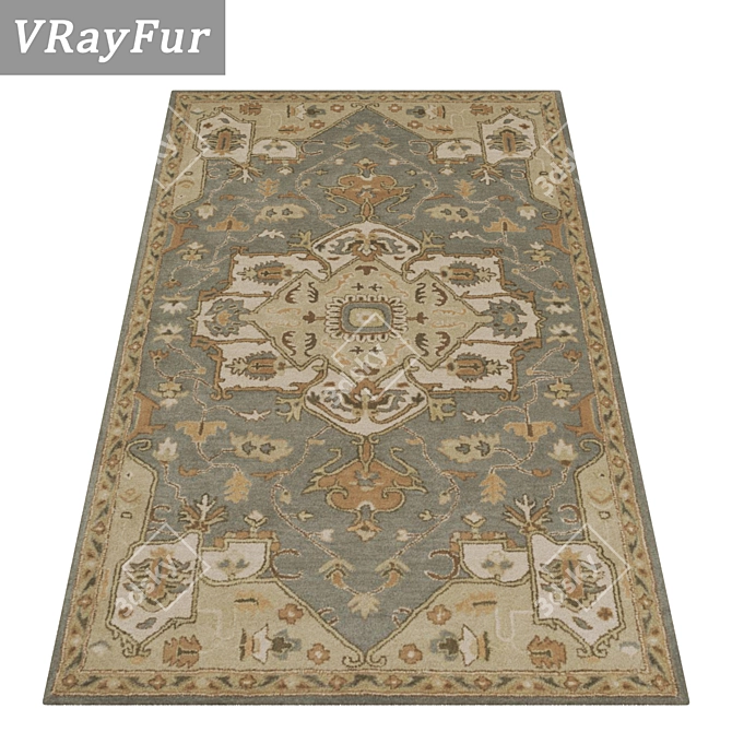 High-Quality Carpet Set 3D model image 2