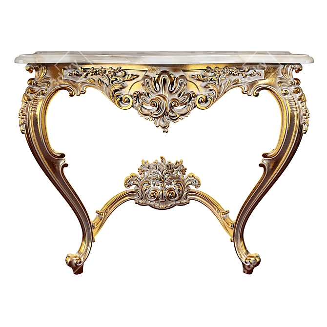 Elegant Silik Console Table 3D model image 2