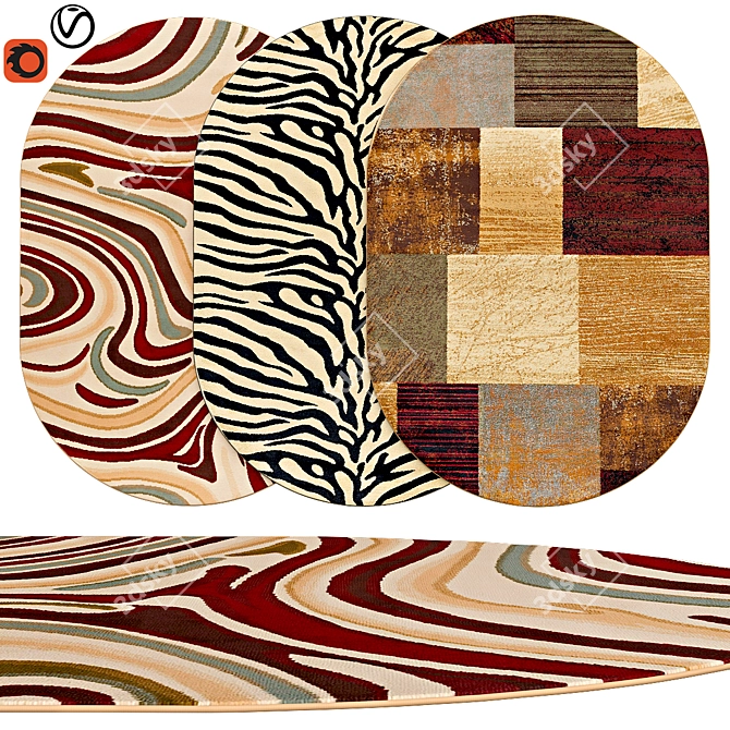 Quality Rugs | Oval Shapes 3D model image 1