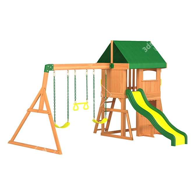Park & Learn Kindergarten Swing 3D model image 2