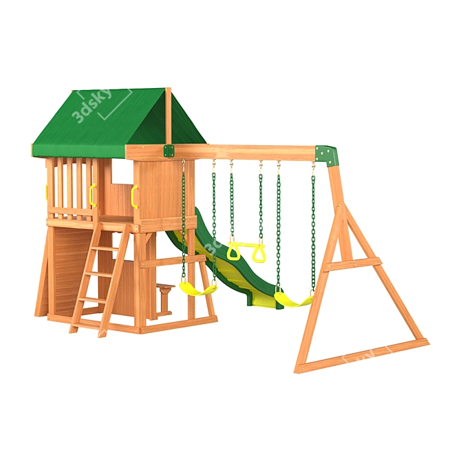 Park & Learn Kindergarten Swing 3D model image 3