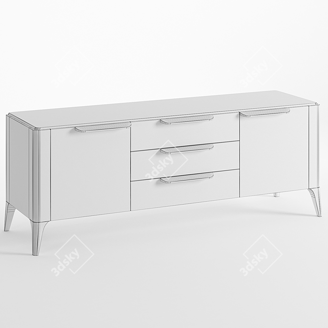 Toffee TV Stand - Sleek and Futuristic 3D model image 2