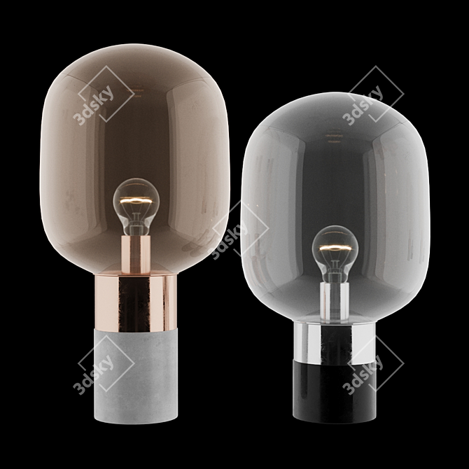 Sleek Boconcept Stockholm Lamp 3D model image 1