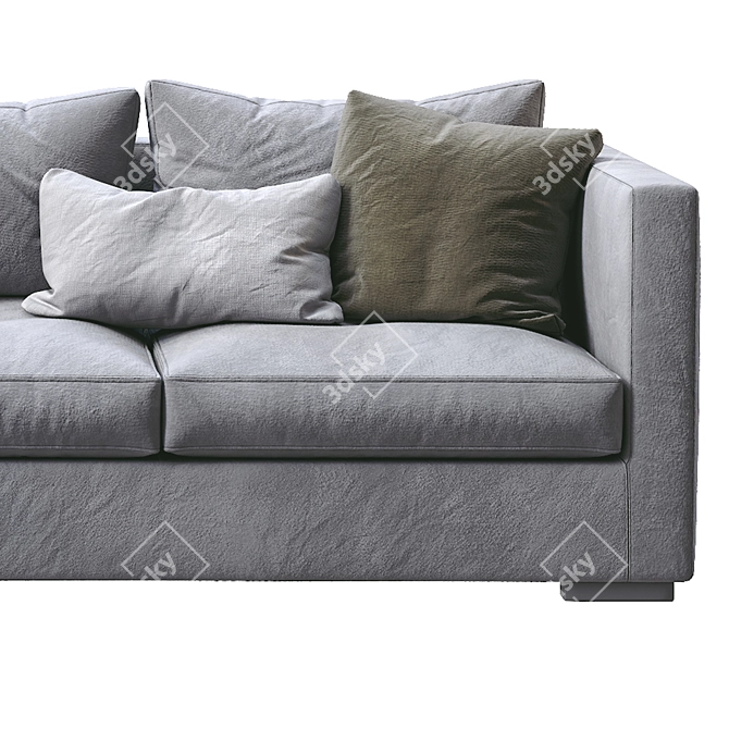 Elegant Meridiani Belmon Sofa 3D model image 2