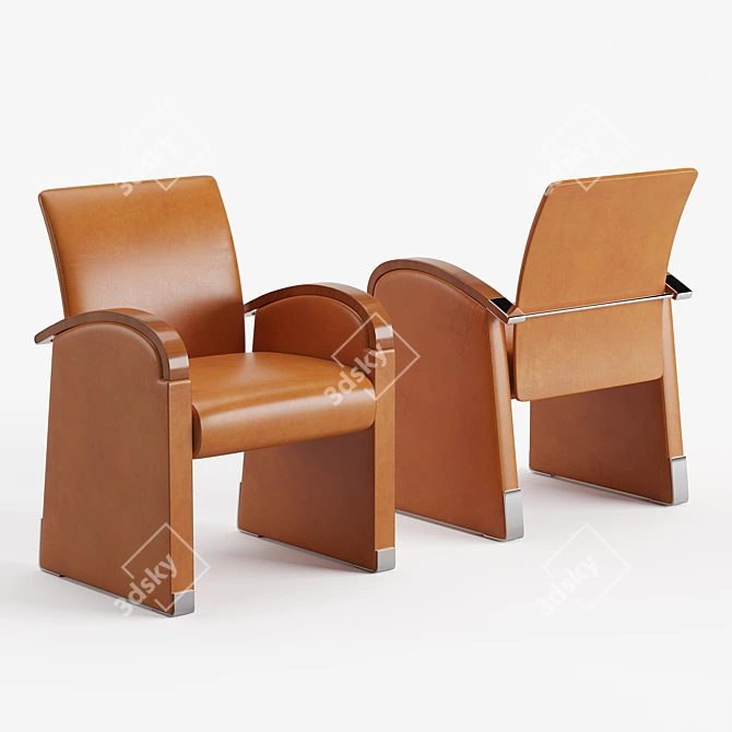 Tresserra Arts Lounge Chair: Timeless Comfort 3D model image 1