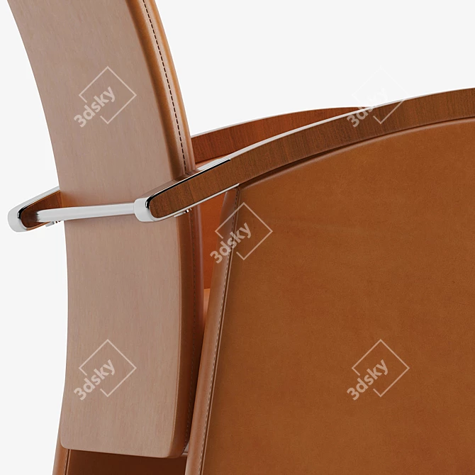 Tresserra Arts Lounge Chair: Timeless Comfort 3D model image 4