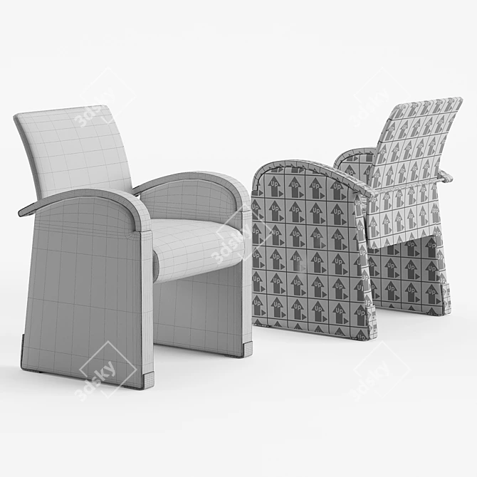 Tresserra Arts Lounge Chair: Timeless Comfort 3D model image 5