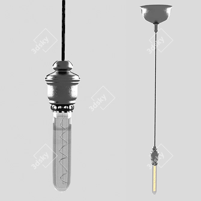 Modern Minimalist Ceiling Lamp 3D model image 1