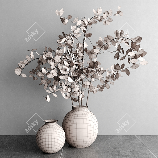 Elegant Floral Bouquet 3D model image 3