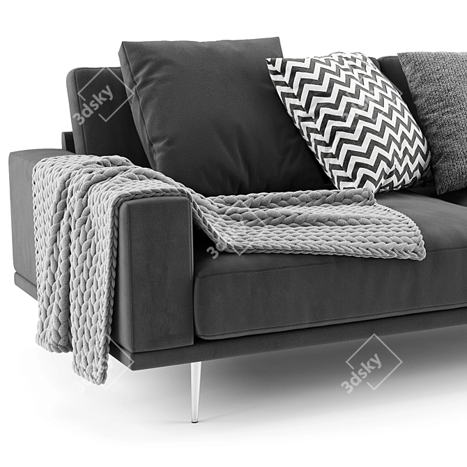 BoConcept Carlton Sofa: Sleek & Stylish Design 3D model image 3