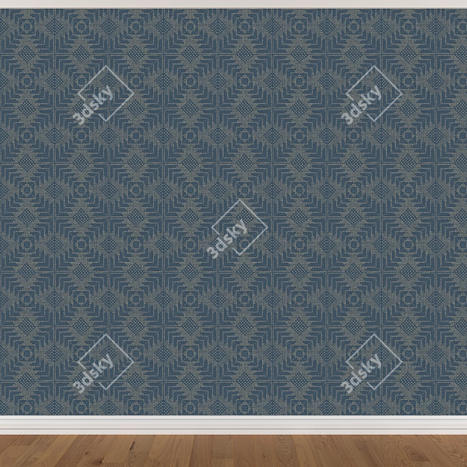 Seamless Wallpaper Set - 3 Colors 3D model image 3