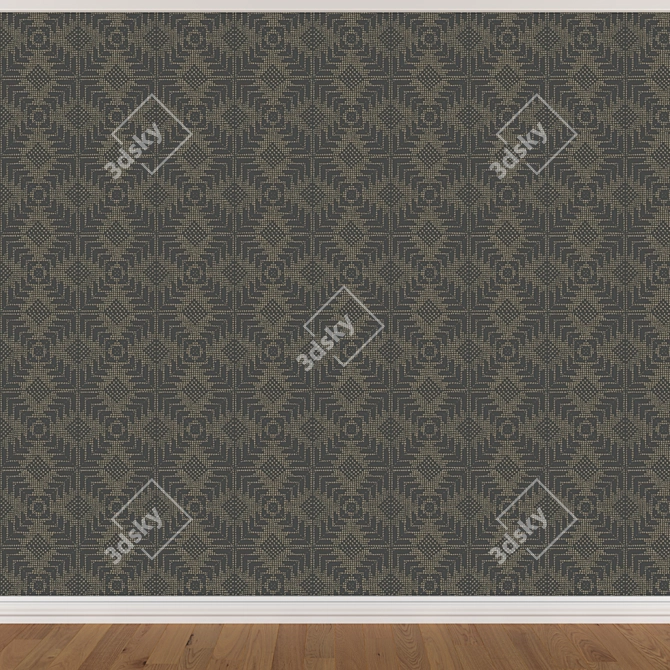 Seamless Wallpaper Set - 3 Colors 3D model image 4