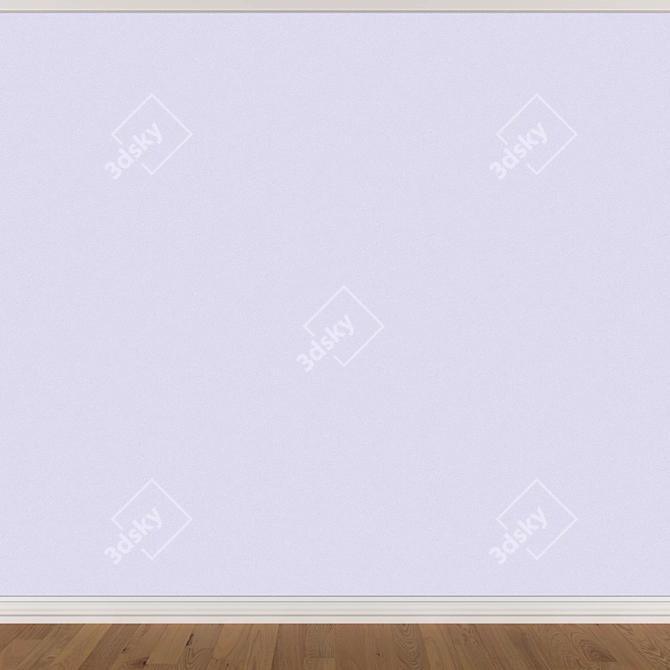 Title: Seamless Wallpaper Set - 3 Colors 3D model image 2