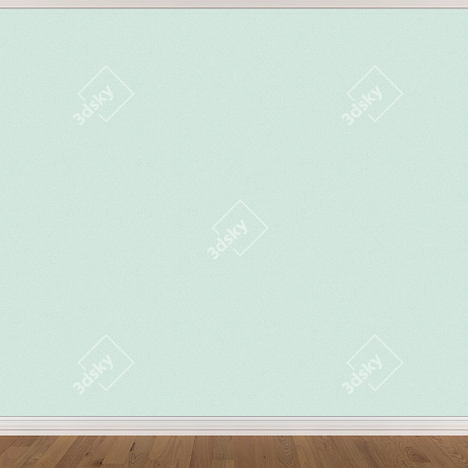 Title: Seamless Wallpaper Set - 3 Colors 3D model image 3