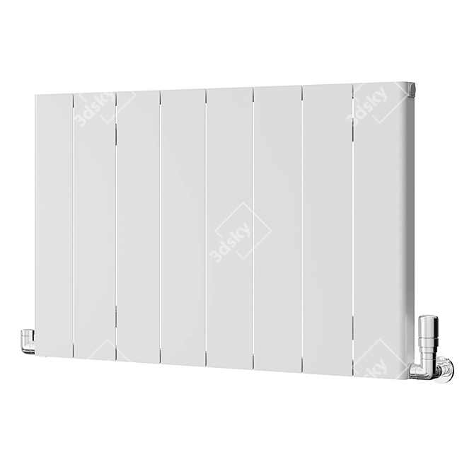 Sleek Radiators (v3) 3D model image 3